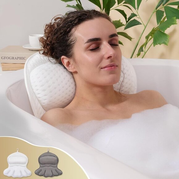 Bath Pillow Luxury Bathtub Pillow Extra Soft & Comfortable Bath Pillows for Tub